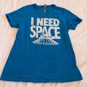 Next Level Apparel Blue 'I Need Space' Disney Tee